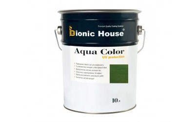 «AQUA COLOR» UV-protect Сонцезахисна фарба для дерева 10л Кипарис