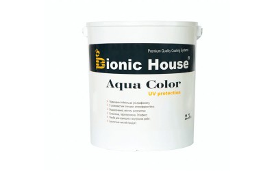 «AQUA COLOR» UV-protect Сонцезахисна фарба для дерева 2,5л Безбарвний