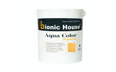 «AQUA COLOR» UV-protect Сонцезахисна фарба для дерева 2,5л Світлий дуб А126