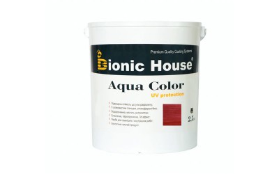 «AQUA COLOR» UV-protect Сонцезахисна фарба для дерева 2,5л Вишня А108