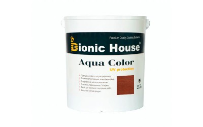 «AQUA COLOR» UV-protect Сонцезахисна фарба для дерева 2,5л Марсала