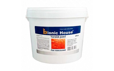 «Панельний лак» для дерева Bionic-House 10л Безбарвний Глянцевий