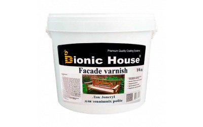 «Лак для зовнішніх робіт» по дереву Joncryl Bionic-House 10л Безбарвний Глянцевий