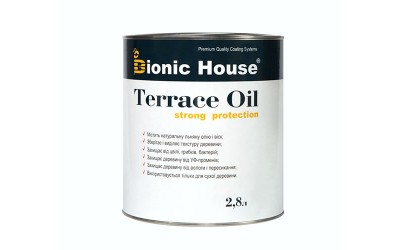 «Terrace Strong Oil» Олія для терас Bionic-House 2,8л Безбарвний