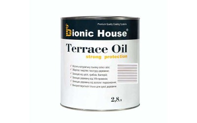 «Terrace Strong Oil» Олія для терас Bionic-House 2,8л Білий