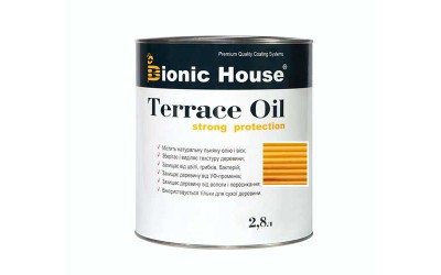 «Terrace Strong Oil» Олія для терас Bionic-House 2,8л Сосна