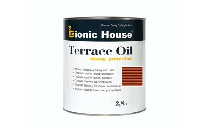 «Terrace Strong Oil» Олія для терас Bionic-House 2,8л Тік