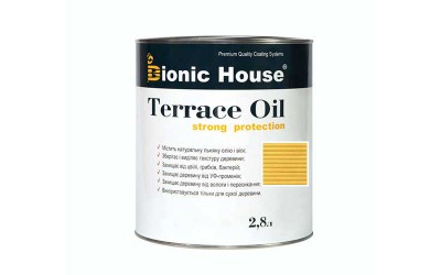 «Terrace Strong Oil» Олія для терас Bionic-House 2,8л Світлий дуб