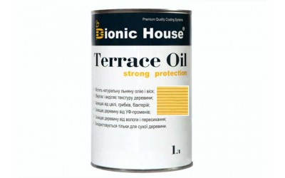 «Terrace Strong Oil» Олія для терас Bionic-House 1л Світлий дуб