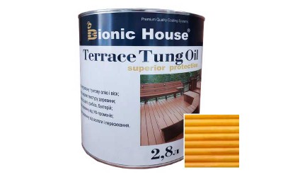 «Terrace Tung Oil» Терасна тунгова олія Bionic-House 2,8л Сосна