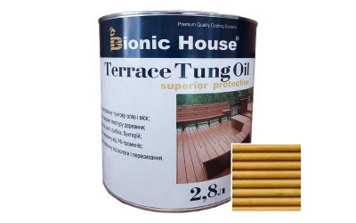 «Terrace Tung Oil» Терасна тунгова олія Bionic-House 2,8л Дуб