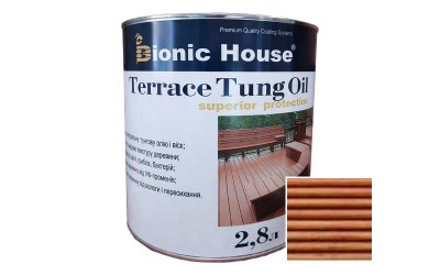 «Terrace Tung Oil» Терасна тунгова олія Bionic-House 2,8л Мигдаль