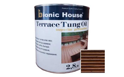 «Terrace Tung Oil» Терасна тунгова олія Bionic-House 2,8л Палісандр