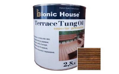 «Terrace Tung Oil» Терасна тунгова олія Bionic-House 2,8л Тауп
