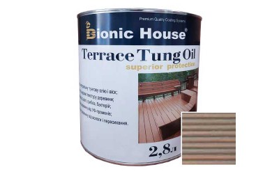 «Terrace Tung Oil» Терасна тунгова олія Bionic-House 2,8л Патина