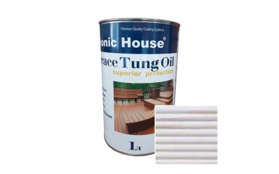 «Terrace Tung Oil» Терасна тунгова олія Bionic-House 1л Білий