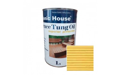 «Terrace Tung Oil» Терасна тунгова олія Bionic-House 1л Світлий дуб