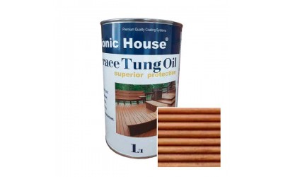 «Terrace Tung Oil» Терасна тунгова олія Bionic-House 1л Мигдаль
