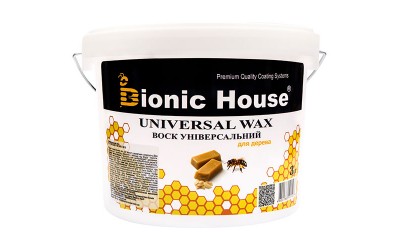 «Universal Wax» Віск для дерева універсальний Bionic-House 3л Безбарвний