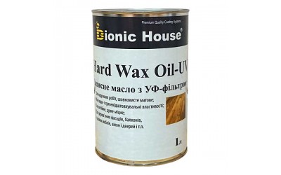 Олія для підлоги з твердим воском и УФ-фильтром HardWax Oil UV 1л Безбарвний