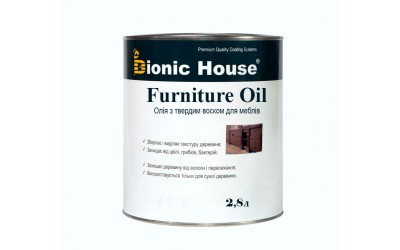 Олія для меблів з твердим воском Furniture Oil 2,8л Безбарвний