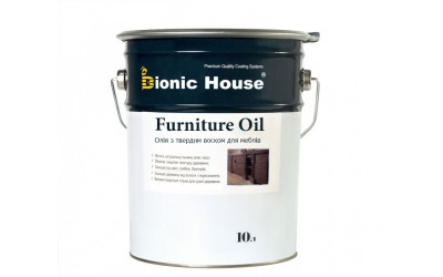 Олія для меблів з твердим воском Furniture Oil 10л Безбарвний