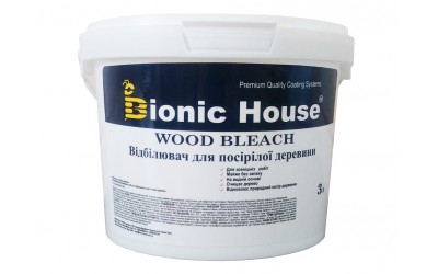 Відбілювач для дерева без хлору WOOD BLEACH Bionic-House 3л Безбарвний