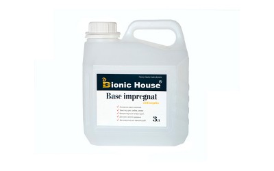 Водний антисептик для деревини BASE IMPREGNAT Bionic-House готовий 3л Безбарвний