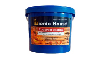 Вогнебіозахисна фарба «Fire Proof Coating» Bionic-House 5кг Білий