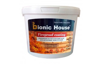Вогнебіозахисна фарба «Fire Proof Coating» Bionic-House 10кг Білий