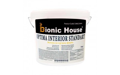 Optima Interior Standard - Акрилова фарба для стін та стель Bionic-House 7кг Білий