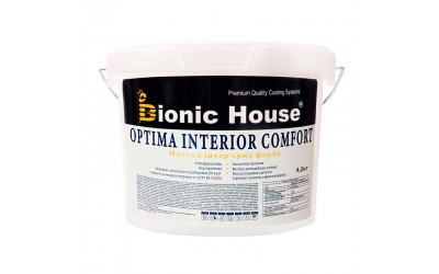 Optima Interior Comfort - Акрилова фарба для стін та стель Bionic-House 4,2кг Білий