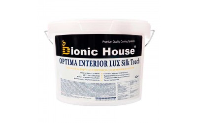 Optima Interior Lux silk touch - Зносостійка інтер'єрна фарба з шовковистою поверхнею 4,2кг Білий