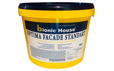 Optima Facade Standard - Фасадна фарба Bionic-House 14кг Білий