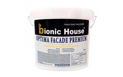 Optima Facade Premium - Фасадна фарба гідрофобна 7кг Білий