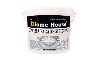 Optima Facade Silicone - Паропроникна, брудовідштовхуюча, фасадна фарба 7кг Білий