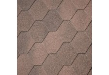 Бітумна черепиця Superglass Hex (07) Dual Brown