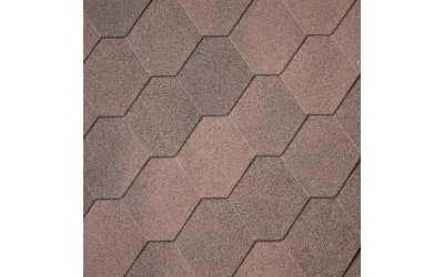 Бітумна черепиця Superglass Hex (07) Dual Brown