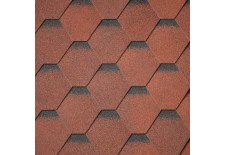 Бітумна черепиця Superglass Hex (20) Tile Red ultra