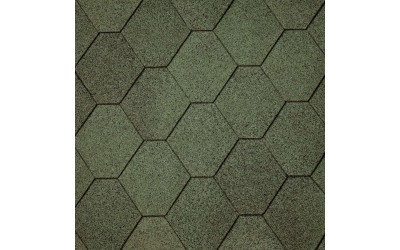 Бітумна черепиця Superglass Hex (03) Amazon Green